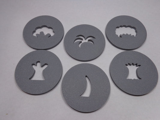 Tree Soap Extruder Disc Set- 6 pieces
